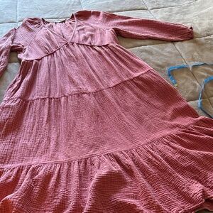 Faherty Dream Organic Cotton Gauze Dress